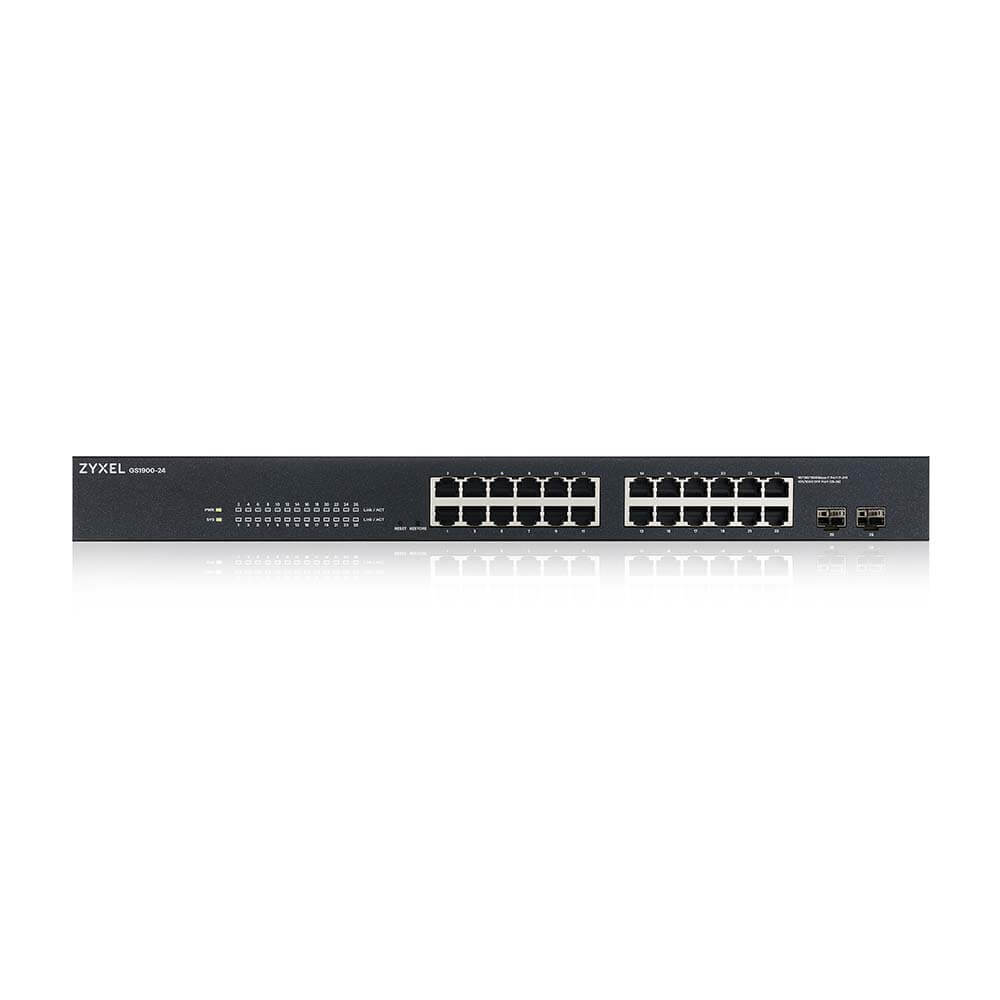 GS1900-24 - 24-port GbE Smart Managed Switch with GbE Uplink