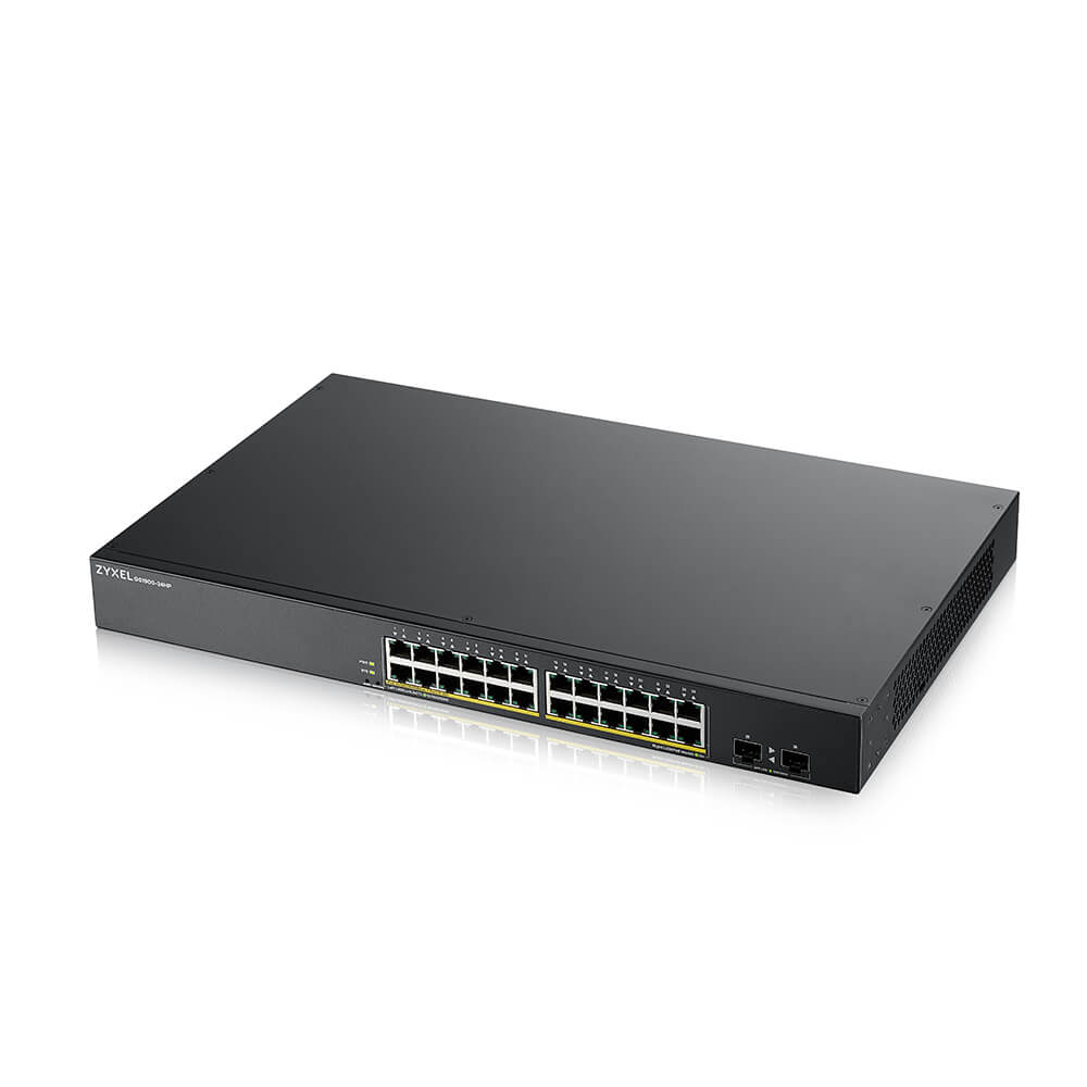 GS1900-24HPv2 - 24-port GbE Smart Managed PoE Switch with GbE Uplink