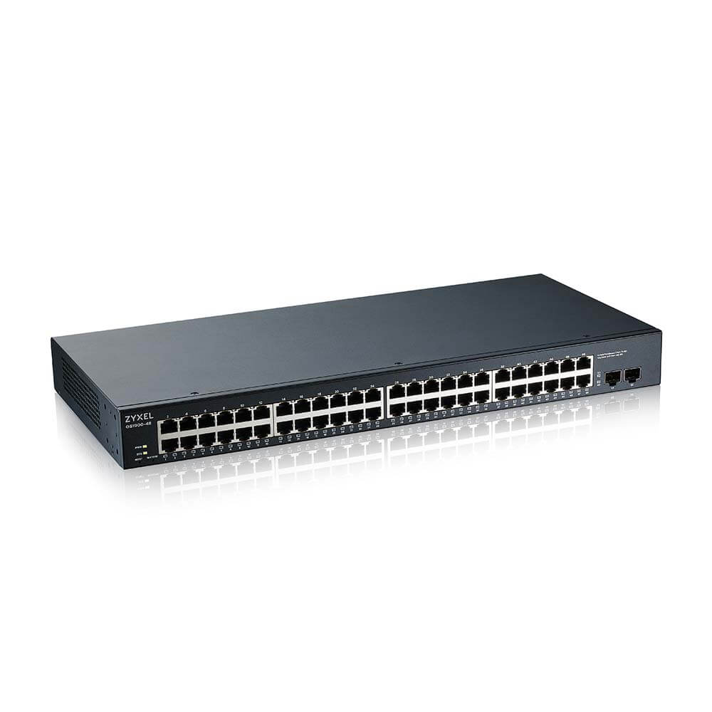 GS1900-48 - 48-port GbE Smart Managed Switch with GbE Uplink